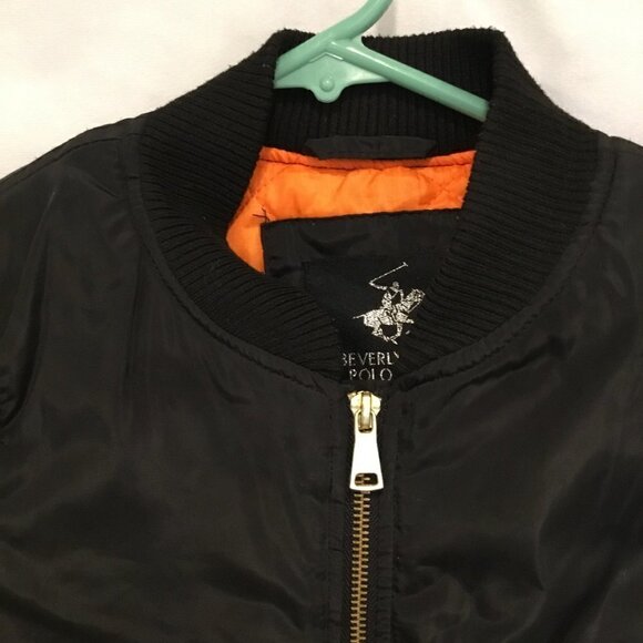 Beverly Hills Polo Club Kids Puffer Jacket Size 6X Black With Quilted Lining - Picture 8 of 8